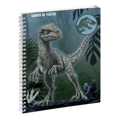 3660942087087-Cahier de textes à spirale Jurassic World - 17 x 22 cm - Raptor - Exacompta-P_405228029_1-0