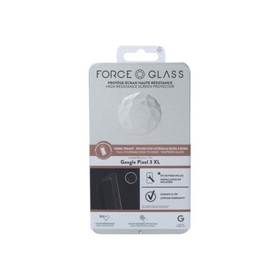 3571211397502-Force Glass - protection d'écran - verre trempé pour Pixel 3XL-Avant-2