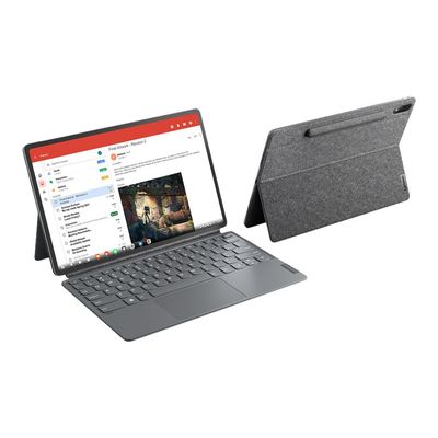 0196118109527-Lenovo Tab P12 Pro ZA9D - tablette 12,6" - 128 Go - gris-Multi-angle-4