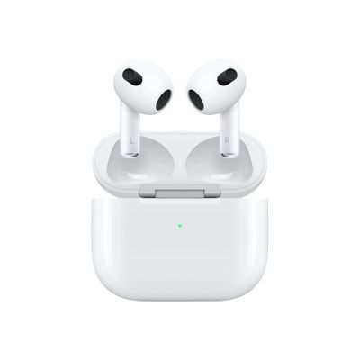 2010000112274-Apple AirPods 3e gen - Kit main libre - Ecouteurs sans fil avec micro - intra-auriculaire - blanc-Avant-0