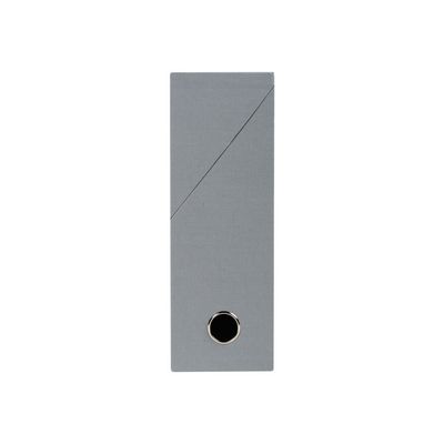 3130630895268-Exacompta - Boîte de transfert - dos 90 mm - toile gris-Avant-0