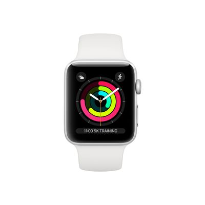 190198805942-Apple Watch Series 3 (GPS) - montre connectée - 8 Go - boitier en aluminium argent / Bracelet spor-Avant-1