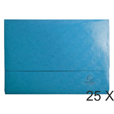 3130632483272-1928 by Exacompta - 25 Chemises poche - 265 gr - turquoise--0