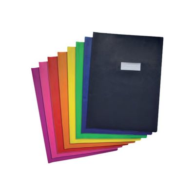 3045050180262-Oxford - Protège cahier sans rabat - 24 x 32 cm - grain agneau - bleu-Avant-0