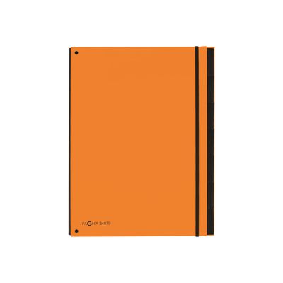 4013951010741-Pagna Office Trend - Trieur polypro à fenêtres 7 positions - orange-Avant-0