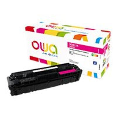 3112539848460-Cartouche laser compatible HP 207A - magenta - OWA K18889OW-Angle gauche-0