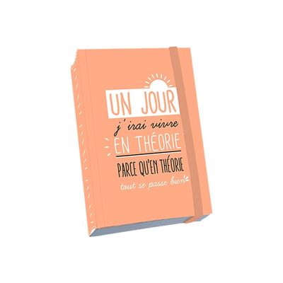 3700572716213-Kiub Typography - Carnet de notes à élastique A6 - En théorie-Angle gauche-0