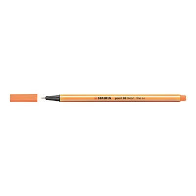 4006381438575-STABILO Point 88 - Feutre fin - 0.4 mm - orange fluo-Angle gauche-1