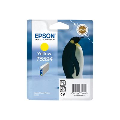 0400005594403-Epson T5594 Pingouin - jaune - cartouche d'encre originale-Avant-3