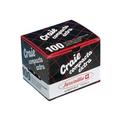 3219911203005-Juvénilia COMPACTA - 100 Craies - Rouge-Angle gauche-0
