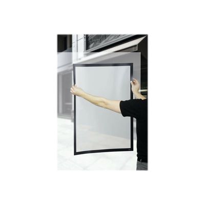 4005546507835-Durable Duraframe Poster Sun - Cadre d'affichage vitrostatique - A1 - noir-Angle gauche-4
