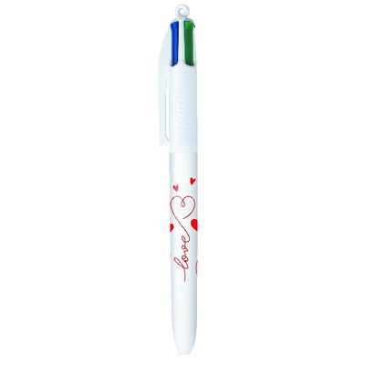 3086123686892-BIC 4 Couleurs Messages - 3 Stylos à bille 4 couleurs - 1 mm - Collection Love--1