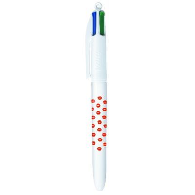 3086123686892-BIC 4 Couleurs Messages - 3 Stylos à bille 4 couleurs - 1 mm - Collection Love--3