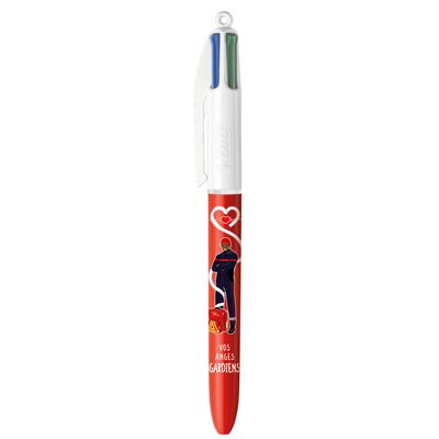 3086123689923-BIC 4 Couleurs Pompiers - Stylo à bille 4 couleurs - 1 mm - différents modèles disponibles--1