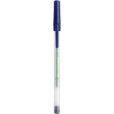 3086123702929-BIC ECOlutions ROUND STIC - Pack de 8 stylos à bille - bleu et noir--1
