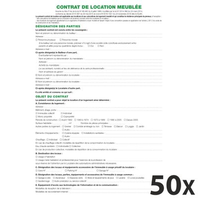 3130630000518-Exacompta - 50 Feuilles contrat de location pour locaux meublés (pour dossiers réf 49E)--0