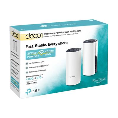 6935364088613-TP-Link Deco P9 - v2 - routeur Mesh WiFi 1,2 Gigabit + CPL 1 Gigabit-Angle gauche-3