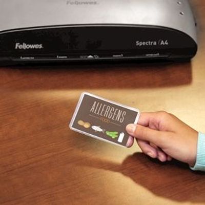 0400000530635-Fellowes - 100 pochettes de plastification (54 x 86 mm) - 125 microns - brillantes --5