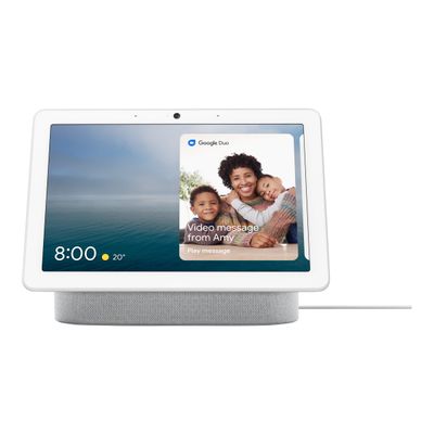 0842776110022-Google Nest Hub Max - écran connecté avec assistant google - Wifi et bluetooth - galet-Avant-1