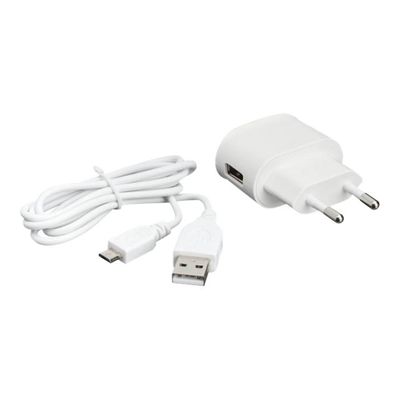 3571211264354-BigBen Interactive USB Home Charger - adaptateur secteur 1A + cable micro USB blanc-Avant-0