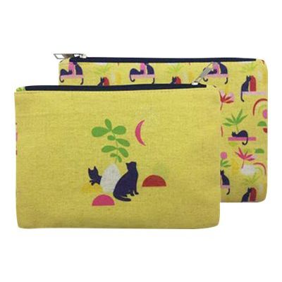 3700572751061-Kiub Chats Pop - Trousse plate - jaune passion-Avant-0