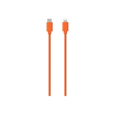 3701263514811-JAYM POP Collection - Câcle USB-C vers Lightning - 1.5 m - orange-Avant-0