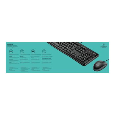 5099206020474-Logitech Desktop MK120 - ensemble clavier et souris filaire-Avant-6