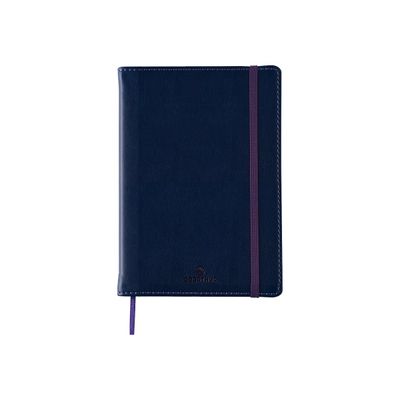 3108725881311-Oberthur Carmen - Carnet de notes rigide A5 - ligné - bleu-Avant-0