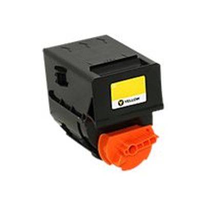 3112539739201-Cartouche laser compatible Canon C-EXV21 - jaune - Owa K40019ZA-Angle gauche-0