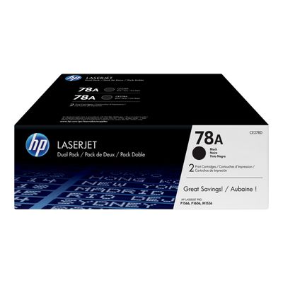 0886111730506-HP 78A - Pack de 2 - noir - cartouche laser d'origine-Avant-1
