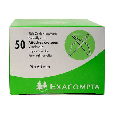 3130630147664-Exacompta - 50 Trombones attaches croisées - 50 x 60 mm-Avant-1
