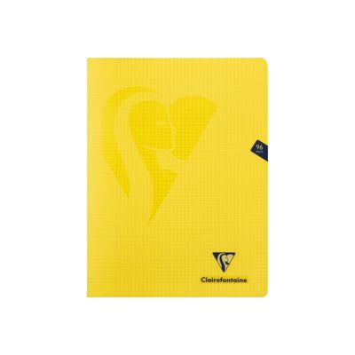 3329683033684-Clairefontaine Mimesys - Cahier polypro 24 x 32 cm - 96 pages - petits carreaux (5x5 mm) avec marge - disponible dans-Avant-2