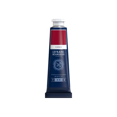 3013648100145-Lefranc Bourgeois - Peinture à l'huile - carmin - 40 ml-Avant-0