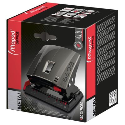 3154146303116-Maped Advanced Métal - Perforateur - 35 feuilles - 2 trous--0