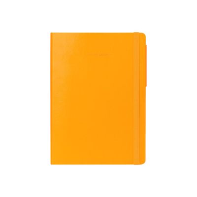 8054117627485-Legami My Notebook - Carnet de notes à élastique - 17 x 24 cm - ligné - mangue-Avant-0