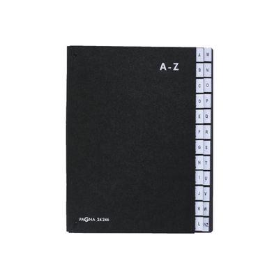 4013951001329-Pagna - Trieur alphabétique 24 positions - noir-Avant-0