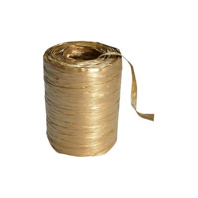 3065506019755-Maildor - Pelote de raphia synthétique - ruban d'emballage 100 m - or-Avant-0