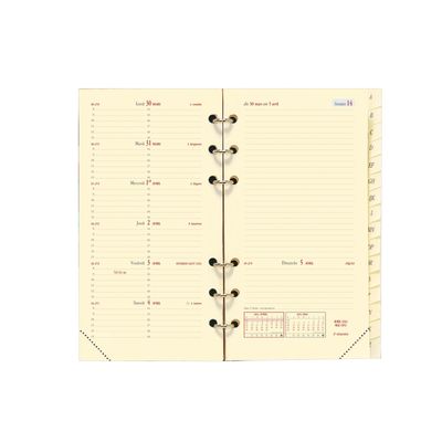 3371010161270-Recharge pour organiseur Timer 17 Pocket - 1 semaine sur 2 pages - 9 x 17 cm - papier ivoire -P_670008_2-0