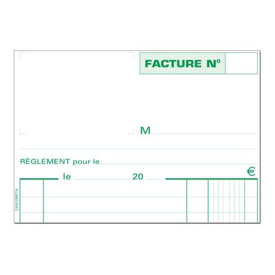3130630132806-Exacompta - Manifold Carnet de factures - 50 dupli - 21 x 13,5 cm-Gros plan-1