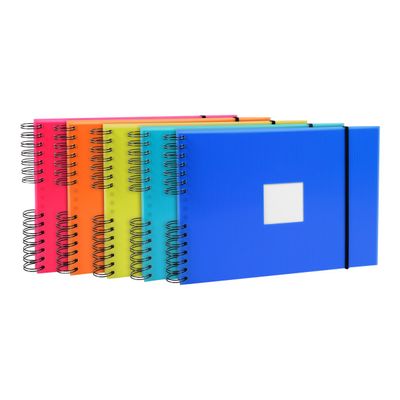 3130630163770-Exacompta Linicolor - Album photo 32 x 22 cm - 50 pages blanches - disponible dans différe-Angle gauche-0
