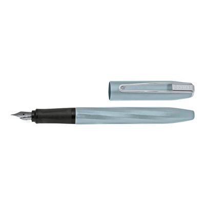 4014421260505-Online Slope - Stylo plume gris clair - pointe moyenne-Angle gauche-1