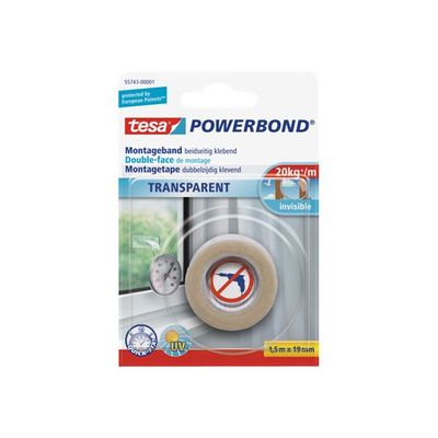 4042448843142-Tesa Powerbond - Adhésif double face - 19 mm x 1,5 m-Avant-0