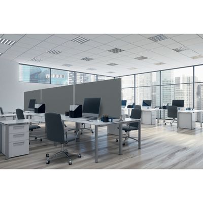 5028252617437-Nobo Impression Pro - Cloison de séparation - 80 x 100 cm - gris--3