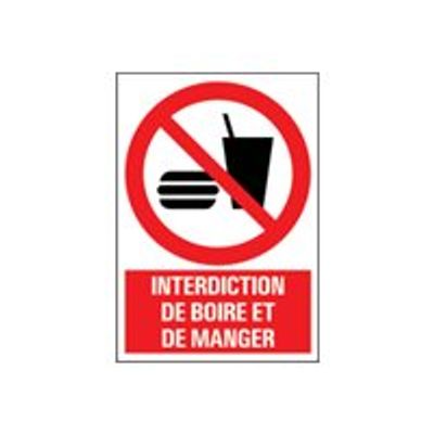 8711234129116-Pickup - Plaque de signalisation - 230 x 330 mm - pas de nourriture/boissons autorisées-Avant-0