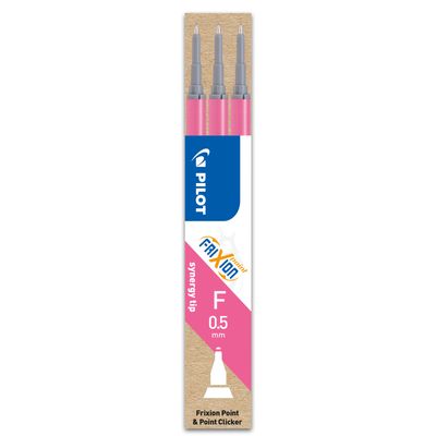 4902505402043-Pilot Frixion Point - 3 Recharges pour rollers effaçables - 0,5 mm - rose-P_79354316_2-0