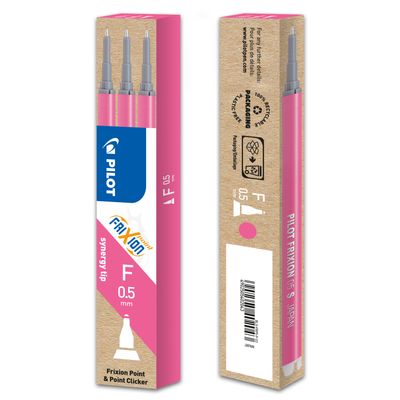 4902505402043-Pilot Frixion Point - 3 Recharges pour rollers effaçables - 0,5 mm - rose-P_79354316_3-1