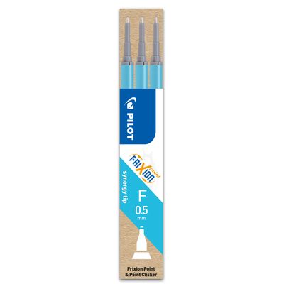 4902505402036-Pilot Frixion Point - 3 Recharges pour rollers effaçables - 0,5 mm - turquoise-P_79354318_1-0
