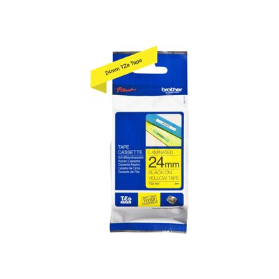 4977766686747-Brother TZe651 - Ruban d'étiquettes auto-adhésives - 1 rouleau (24 mm x 8 m) - fond jaune-P_79360935_7-3