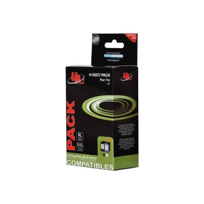 3584770880743-Cartouche compatible HP 56/57 - pack de 2 - noir, cyan, magenta, jaune - Uprint-P_79362011_1-0