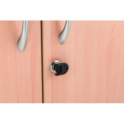 3253310133839-Armoire basse IDRA/DUAL - H72 x L80 x P47 - 2 portes - Corps blanc - Dessus et portes Blanc-P_79377103_3-2